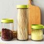 TOPBATHY Food Storage Containers with Lids Transparent Empty Glass Jars for Tea Coffee Spice Candy