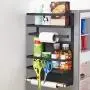 Étagère de rangement magnétique pour réfrigérateur avec crochet, aimant puissant pour étagère à essuie-tout, bocal à épices, rangement magnétique. Étagère de rangement magnétique pour réfrigérateur avec crochet, aimant puissant pour étagère à essuie-tout, bocal à épices, rangement magnétique.