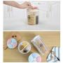 Multi-Grain Storage Box, Transparent Plastic Cereal Storage Containers Divider with Lids & Pour Spout for Dry Food, Flour, Sugar, BPA Free