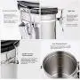 Contenitore en Acier Inoxydable Étanch pour Cuisine Funarrow - Beau pour Comptoir, Beans, Fruits Secs, Conteneur de Granulés Divers Contenitore en Acier Inoxydable Étanch pour Cuisine Funarrow - Beau pour Comptoir, Beans, Fruits Secs, Conteneur de Granulés Divers