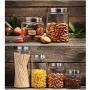 Glass Sealed Storage Jar Food Grains Storage Bottle Transparent Tea Coffee Seal Storage Cans DELICATEWNN (Capacity : 0.9L1)