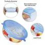 LZSDLP 6 PCS Magic Silicone Stretch Lids, Reusable Bowl Lids Food Cover Wrap, BPA-Free Food Storage Cover for Platters, Dishes, Jars, Bowls, Pot and Fruits (White) LZSDLP 6 PCS Magic Silicone Stretch Lids, Reusable Bowl Lids Food Cover Wrap, BPA-Free Food Storage Cover for Platters, Dishes, Jars, Bowls, Pot and Fruits (White)