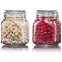 Dicht verschlossene Konservendosen, Glasbehälter, Honig-Zitrone-Passionsfrucht-Flaschen, Kimchi-Gläser, kleine Haushaltsschließdosen mit Deckeln, Glas Küchenvorratsbehälter