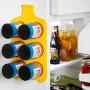 Beer Bottle Coozie and Holder Party Pack, Set of 6 ? Beer and Soda Can Coozies, Neoprene with Magnet Coozie Fridge Mount ? Insulated Drink Sleeves with Organizer and Storage Tray
