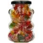 Nakpunar 12 pcs 9 oz Glass Bear Jars with Black Lids for Honey, Candies, Piggy Banks (12, Black)