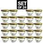 Small Mini Glass Jars With Tin Lids - 24 pack x 1.75 oz ? All Purpose Empty Storage Jars