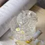 YL LY Kreative Europäische Kristallglas Zuckerbehälter Kaffee Süßigkeiten Dose Zucker Zylinder Baumwollstäbchen Behälter Glas Mit Deckel