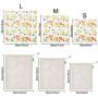 Wrap Food Storage Kit,Include 3Pcs Beeswax Food Wrap 3Pcs Cotton Mesh Bags,Eco-Friendly Washable, Food Cover