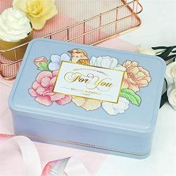 Nordic Marble Rectangular Clamshell Iron Box Tea Coffee Bean Sugar Storage Jars Cookie Candy Nougat Storage Box,B