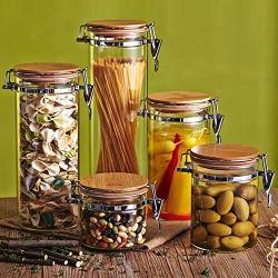 | Storage Bottles & Jars | Kitchen Gadget Organization Glass Bottles Sealed Cans Storage Cans of Whole Grains Ferment Bottle Milk Cans Candy Jar Bottles | by HUDITOOLS | 1 PCs