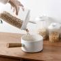 Kitchen Stackable Plastic Cereal Dispenser Kitchen Food Grain Container Grain Cereal Storage Tank Snacks Dry Goods Storage Jar,A