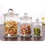 YTF-Transparent glass tea cans, kitchen food multi-grain storage tanks, Chinese herbal medicine dried fruit sealed cans