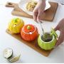 Mini Spice Jars Creative ceramic seasoning bottle three-piece combination home