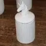 Bocal en céramique blanc licorne 1 pièce, 600 ml (20 oz), bocal de rangement pour thé, café, épices, modélisation animale exquise, pot de rangement décoratif pour la cuisine (Licorne) Bocal en céramique blanc licorne 1 pièce, 600 ml (20 oz), bocal de rangement pour thé, café, épices, modélisation animale exquise, pot de rangement décoratif pour la cuisine (Licorne)