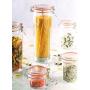 Kilner Facetted Clip Top Glassware Jar, Airtight Seal for Pickling, Preserving, and Storing, 74-1/2-Fluid Ounces