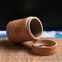 2pcs Bamboo Tea Canister, Portable Tea Lettering