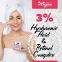 Anti Aging Retinol Moisturizer Cream for Face - Natural and Organic Night Cream - Made in USA - Wrinkle Cream for Women and Men - Facial Cream with Hyaluronic Acid and 3% Retinol Complex