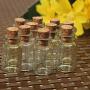 Mini Clear Glass Bottle Vials Empty Sample Jars With Stopper Message Vial Weddings Wish Bottle,50 Pcs 0.5Ml