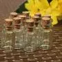 Mini Klar Glasflaschen Beutel Leere Probenbehälter mit Stopfen, für Hochzeiten, Wunschflasche, 50 Stück 0,5 ml