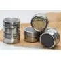PREMIUM QUALITY Magnetic Spice Tins with Open and Sprinkle Option; STRONG MAGNET for Securing to Refrigerator; 12-Pack Stainless Steel Multipurpose Jar Organizers; 117 Free Condiment Labels PREMIUM QUALITY Magnetic Spice Tins with Open and Sprinkle Option; STRONG MAGNET for Securing to Refrigerator; 12-Pack Stainless Steel Multipurpose Jar Organizers; 117 Free Condiment Labels