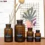 Chic Minimalist Glass Storage Jars Scandinavian Vogue Elegance Desk Storage Bottle Organizer Coffee Tea Flower Container Decor Glass Storage Containers With Lids