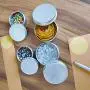 10 Stück Kleine Schrauben Runde Lippen Metall Dose Lagerbehälter & Deckel Box Fall 10er Pack, Eine Größe