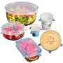 Reusable Silicone Stretch Lids ? Blue ? Set of 12 ? Covers Pots, Pans, Cups & Bowls ? Food Saver for Fresher Food ? Freezer, Microwave & Dishwasher Safe ? Includes 1 Silicone Food Bag Reusable Silicone Stretch Lids ? Blue ? Set of 12 ? Covers Pots, Pans, Cups & Bowls ? Food Saver for Fresher Food ? Freezer, Microwave & Dishwasher Safe ? Includes 1 Silicone Food Bag