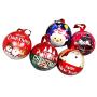 TOYANDONA Christmas Tinplate Ball Candy Storage Jar Candy Boxes Christmas Tree Decoration Holiday Surprise Gift 5pcs (Random Pattern)