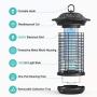 Sahara Sailor Bug Zapper for Outdoor and Indoor, 4000V Electric Weaherproof Pest Control Mosquito Zappers Killer Trap, Electronic Fly Insect Trap for Home, Garden, Backyard, Patio