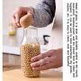 PPLK Cork Glass Storage Tank Kitchen Transparent Dried Fruit Miscellaneous Grains Jar Tea Storage Bottle Food Sealed Cans