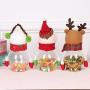 Topdo 3 Styles Christmas Candy Packing Box Iron Rectangle Candy Box Christmas Eve Box Xmas Party Bags Gift Party Favor Goody Boxes-Snowman Style
