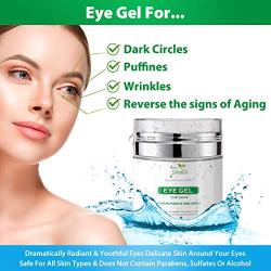 Eye Gel Cream Anti Wrinkle - Total Repair Eye Gel - Eye Depuffing Gel - Eye Gel Night Time & Day Time - Anti Wrinkle Eye Cream for Women - Eye Gel for Puffiness, Wrinkles, Dark Circles - 1.7oz / 50 ml