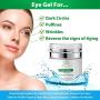 Eye Gel Cream Anti Wrinkle - Total Repair Eye Gel - Eye Depuffing Gel - Eye Gel Night Time & Day Time - Anti Wrinkle Eye Cream for Women - Eye Gel for Puffiness, Wrinkles, Dark Circles - 1.7oz / 50 ml