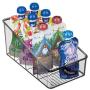 mDesign Plastic Food Packet Organizer Bin Caddy - Storage Station for Kitchen, Pantry, Cabinet, Countertop - Holds Spice Pouches, Dressing Mixes, Hot Chocolate, Tea, Sugar Packets, 2 Pack - Smoke Gray