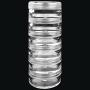 Beauticom 12 Pack(72 Pieces) 5G/5ML Transparent Stackable Plastic Storage Jar with Clear Lid for Jewelry, Findings, Pins, Small and Loose Items