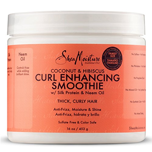 SheaMoisture Kokos- und Hibiskus Curl-Verstärkung Smoothies | Großpackung | 16 oz.