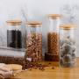 Glass Sealed Jars, Moisture-Proof Kitchen Food Containers, Storage Coffee Beans/Tea/Cereal/Oatmeal
