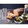 JUSTDOLIFE Spice Bottles Stainless Steel Seasoning Bottles Kitchen Accessary with Rotatable Shaker Top 3PCS