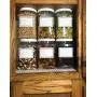 Contenants carrés multi-usages 1/2 ou 1/2 Gallon 64 oz avec couvercles | Boîtes en plastique avec couvercles étanches | Idéales pour le congélateur, le stockage de nourriture et de fournitures | Sans BPA | Pack de 3
