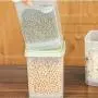 Storage Baskets - Plastic Food Storage Box for Kitchen Food Keep Fresh Jar Bins Container Space-Saving Fridge Storage Boxes