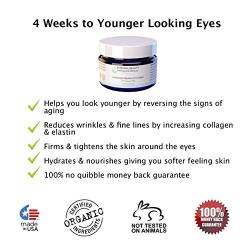 Eye Cream for Wrinkles, Dark Circles Under Eye Treatment. Anti Aging Cream for Eye Bags and Puffiness. Vitamins, Peptides & Retinol Firm, Rejuvenate, Repair and Soothe the Skin