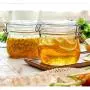 Kitchen Sealed Cans Glass Storage Jar Honey Round Food Jam Bottle Passion Fruit Enzyme Bottle Kimchi With Lid Bottle (Size : XS)