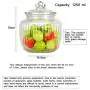 PPLK Glass Storage Tank Kitchen Transparent Dried Fruit Miscellaneous Grains Jar Tea Storage Bottle Food Sealed Cans,Clear,M PPLK Glass Storage Tank Kitchen Transparent Dried Fruit Miscellaneous Grains Jar Tea Storage Bottle Food Sealed Cans,Clear,M