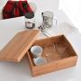 Alessi Officina All- Purpose Box, Bamboo Brown, 32.7 x 24.7 x 8.8 cm