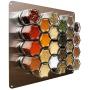 Gneiss Spice Medium Stainless Wall Plate Base for Magnetic Spice Jars, 10x12 Inches (Jars Not Included)