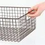 mDesign Rustikal Dekor Metall Draht Lebensmittel Organizer Körbe mit Griffen für Küche, Schränke, Vorratsschränke, Badezimmer, Waschküche, Schränke, Garage – 8er Set – Bronze