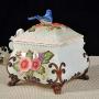 Cereal Containers Ceramic Canister, Rice Cylinder Flour Jar, Kitchen Decoration Crafts Containers