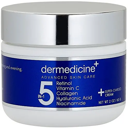Crème Visage Potente à 5 Actions : Rétinol, Vitamine C, Collagène, Acide Hyaluronique et Niacinamide | Peut Aider à Améliorer l'Apparence des Rides et des Lignes D'Expression et à Réduire l'Apparence des Taches Sombre | 60 ml / 2 oz Crème Visage Potente à 5 Actions : Rétinol, Vitamine C, Collagène, Acide Hyaluronique et Niacinamide | Peut Aider à Améliorer l'Apparence des Rides et des Lignes D'Expression et à Réduire l'Apparence des Taches Sombre | 60 ml / 2 oz