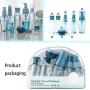 Portable Travel Bottles Kit with Spray Bottles, Leakproof Plastic Toiletries Containers, Refillable Travel Containers Set for Shampoo Conditioner Lotion Business or Personal Travel Set of 10