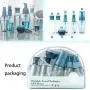 Tragbarer Reise-Set mit Sprayflaschen, wasserdichte Kunststoff-Toilettenkörper, wiederverwendbare Behälter-Set für Shampoo, Conditioner, Lotion, ideal für Geschäfts- oder Persönlichkeitsreisen, Set von 10